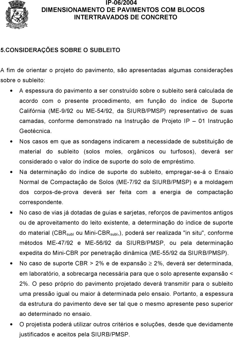 Projeto IP 01 Instrução Geotécnica.