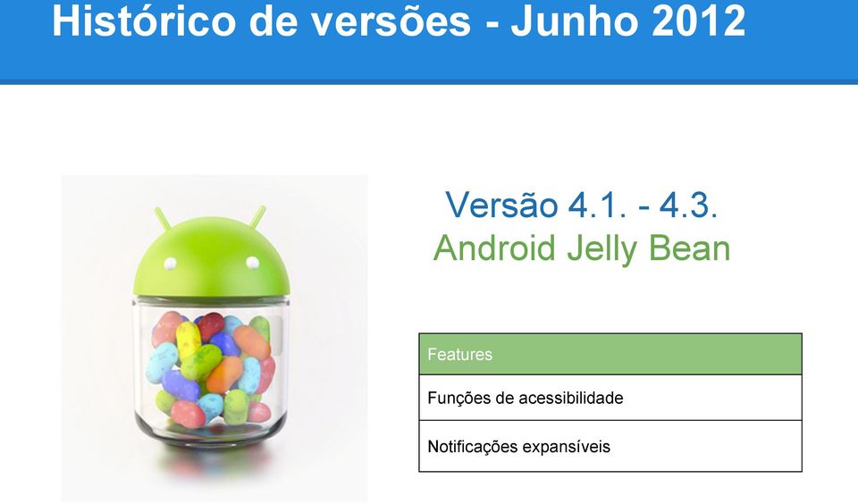 Android Jelly Bean Features