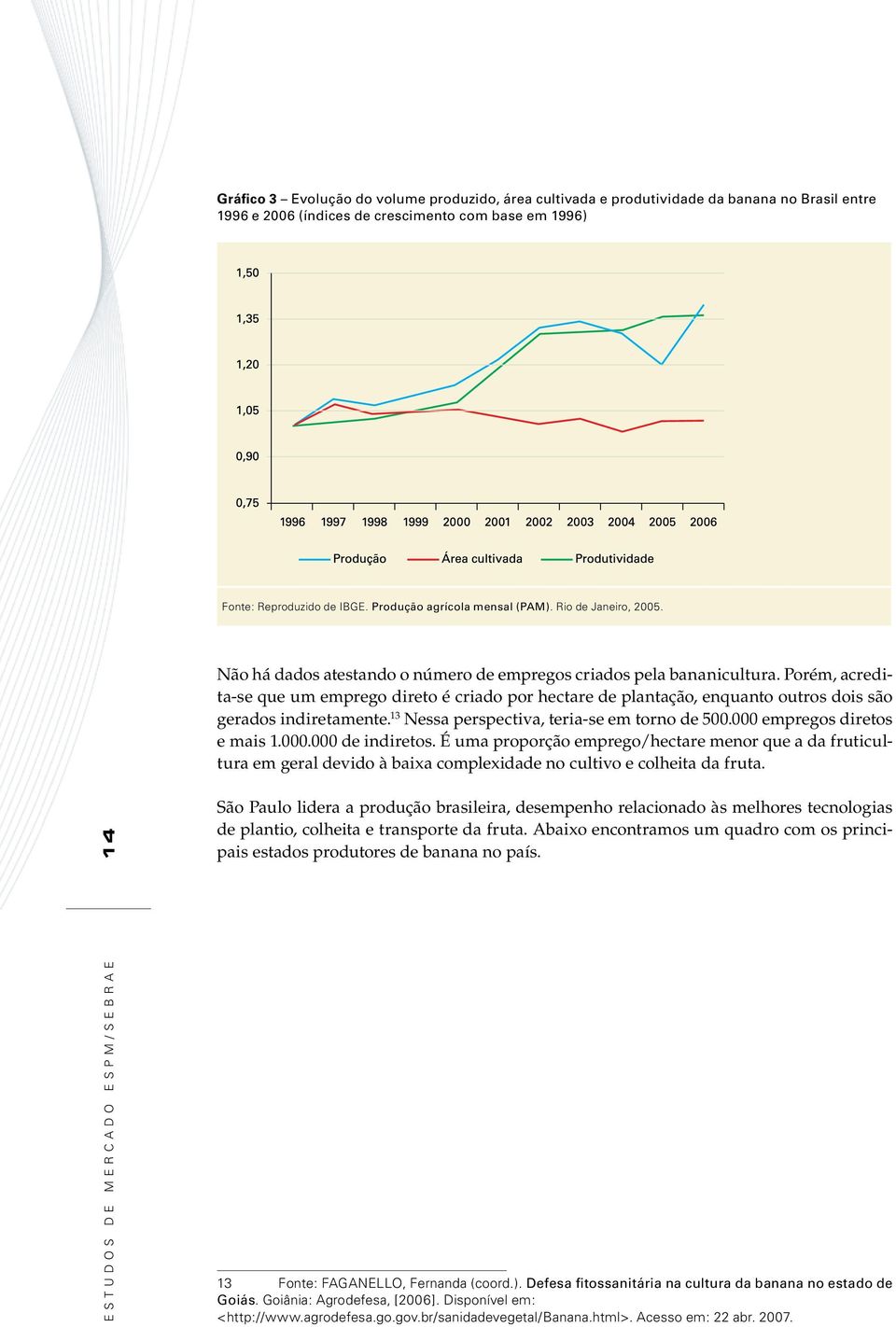 Porém, acredita-se que um emprego direto é criado por hectare de plantação, enquanto outros dois são gerados indiretamente. 13 Nessa perspectiva, teria-se em torno de 500.