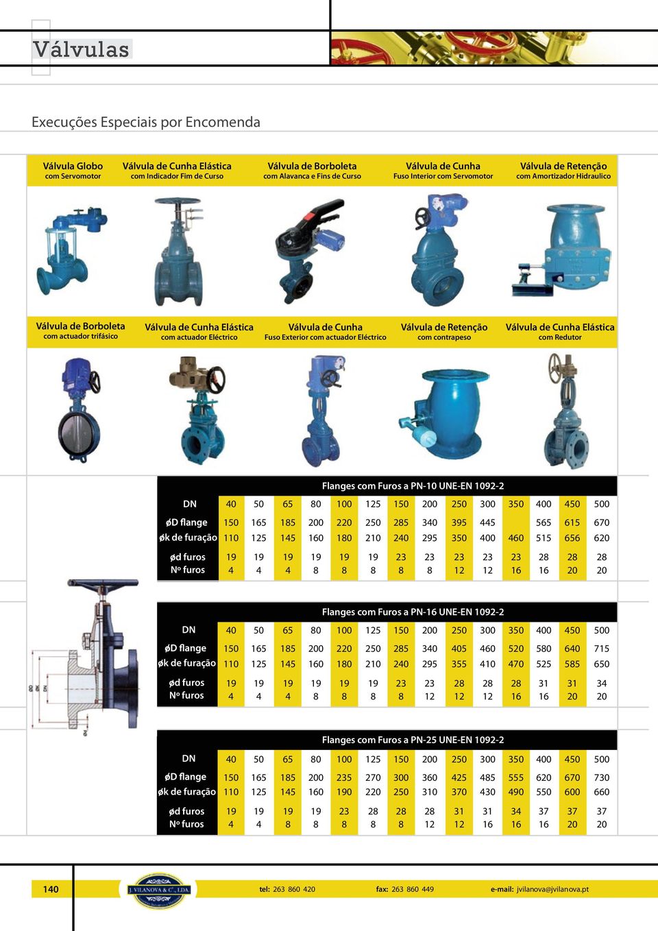 Eléctrico álvula de Retenção com contrapeso álvula de Cunha Elástica com Redutor Flanges com Furos a PN10 1 3 4 0 ok de furação 1 110 1 15 145 2 1 210 25 2 3 295 395 3 445 5 460 5 5 6 6 670 6 od