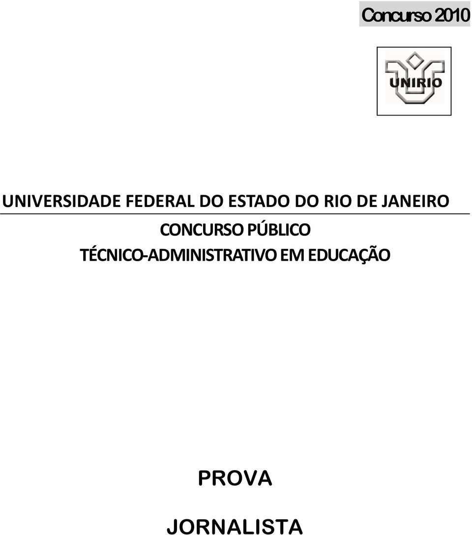 JANEIRO CONCURSO PÚBLICO