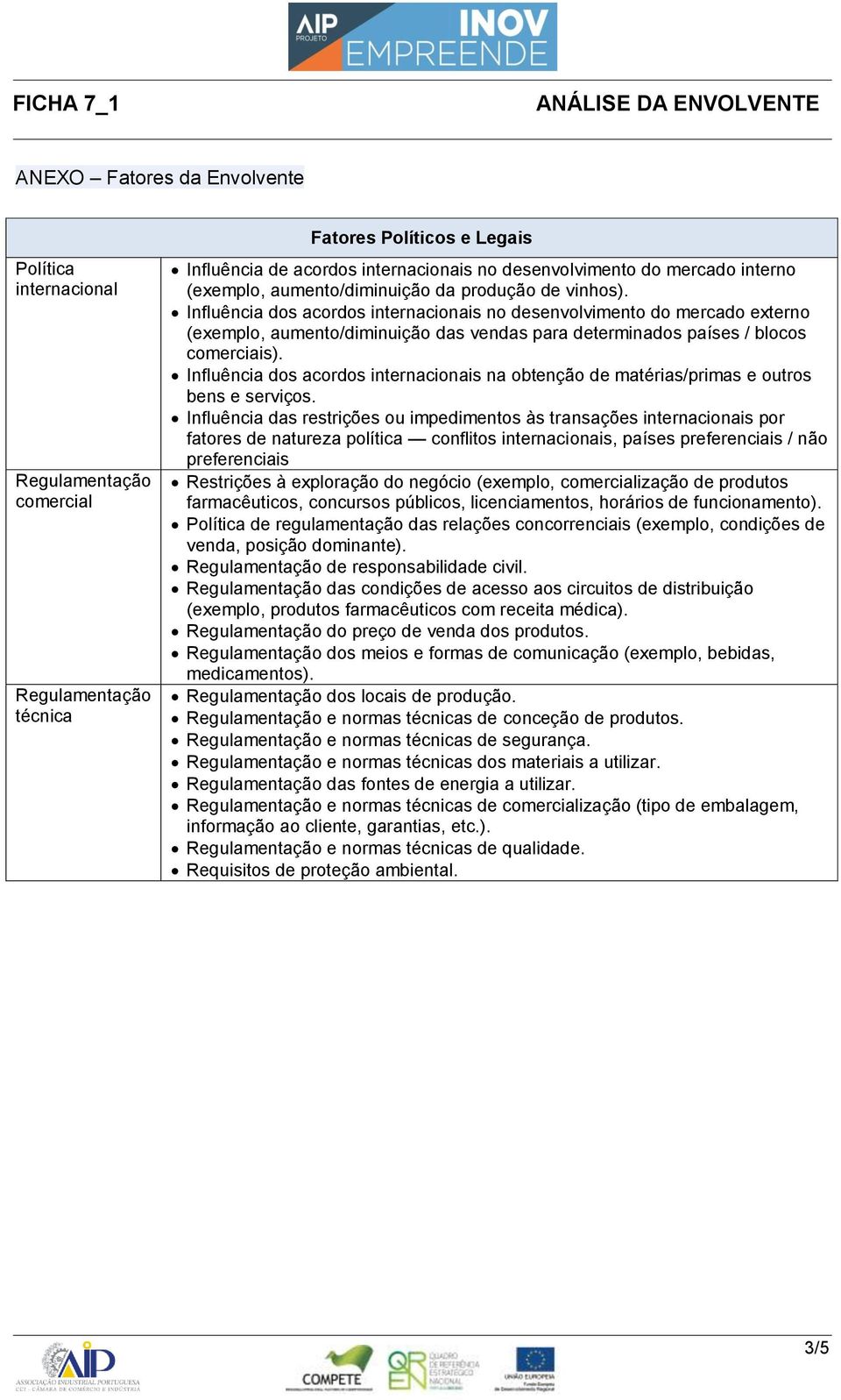 Influência dos acordos internacionais no desenvolvimento do mercado externo (exemplo, aumento/diminuição das vendas para determinados países / blocos comerciais).