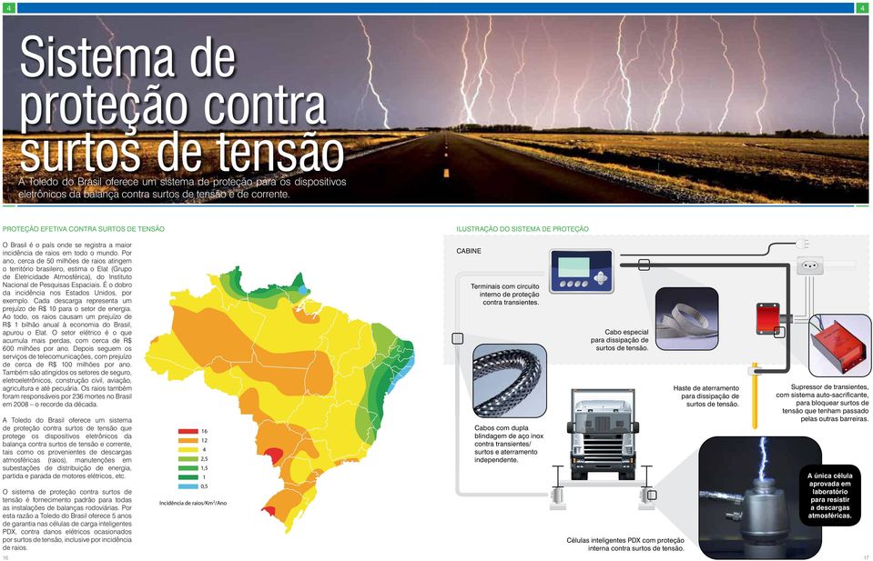 Por ano, cerca de 50 milhões de raios atingem o território brasileiro, estima o Elat (Grupo de Eletricidade Atmosférica), do Instituto Nacional de Pesquisas Espaciais.