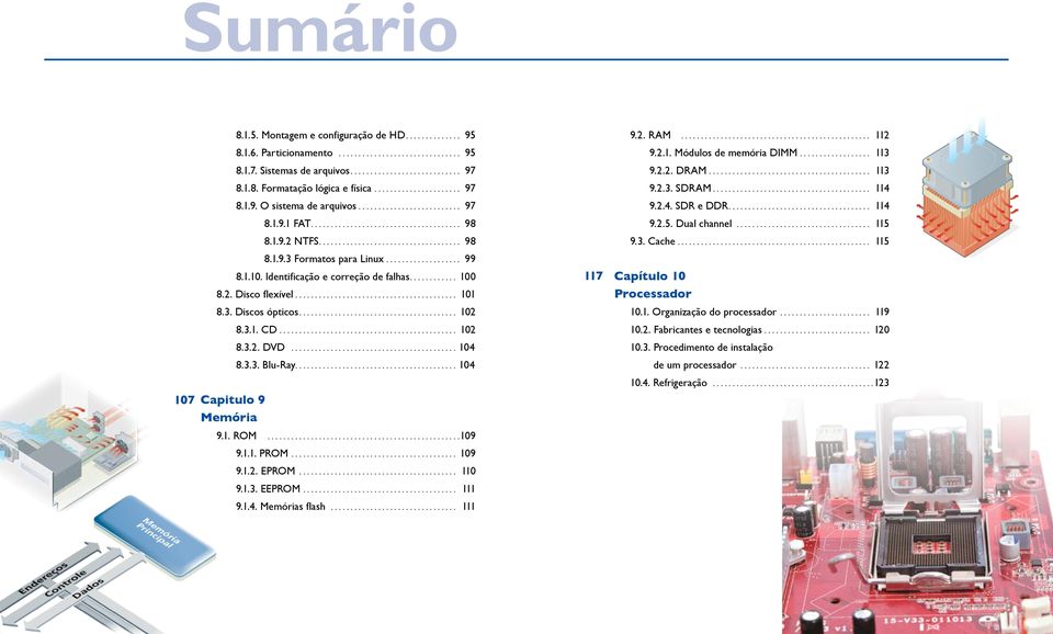 .................. 99 8.1.10. Identificação e correção de falhas............ 100 8.2. Disco flexível......................................... 101 8.3. Discos ópticos........................................ 102 8.