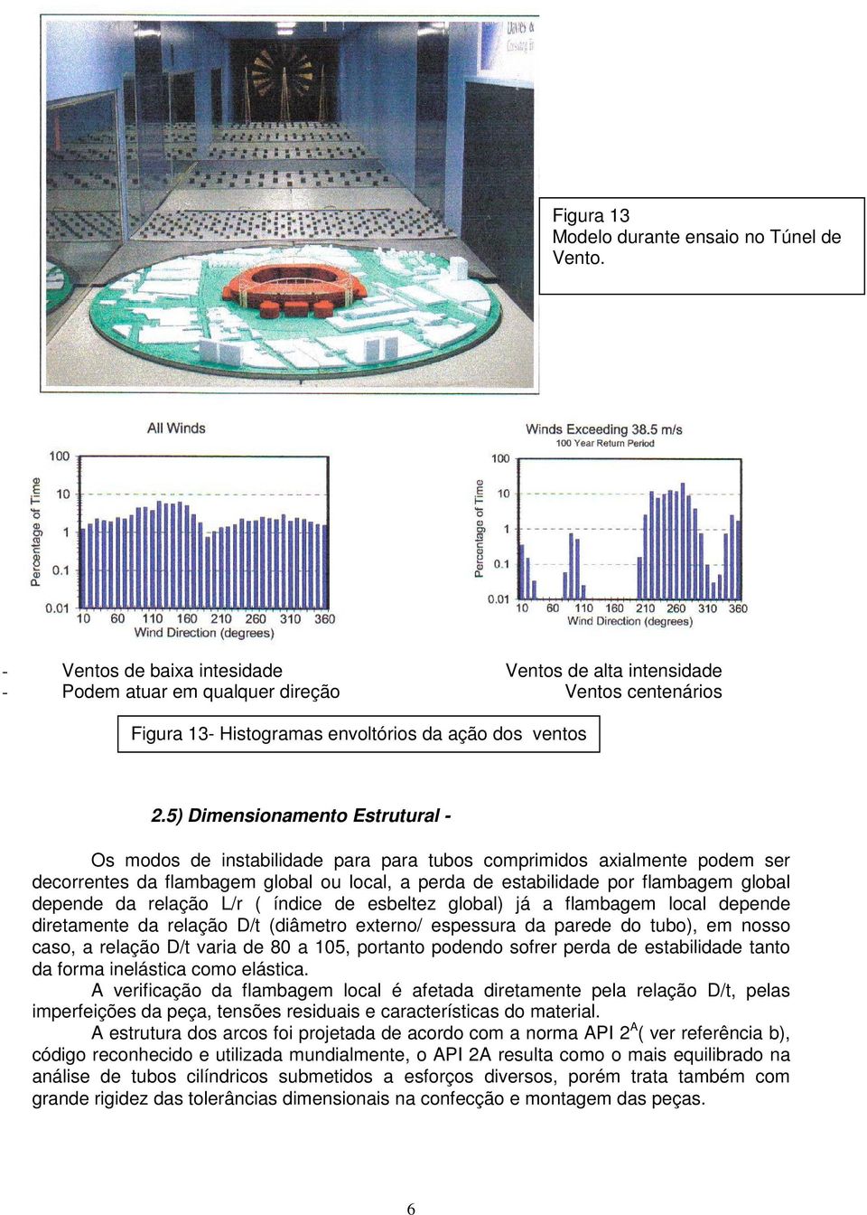 5) Dimensionamento Estrutural - Os modos de instabilidade para para tubos comprimidos axialmente podem ser decorrentes da flambagem global ou local, a perda de estabilidade por flambagem global