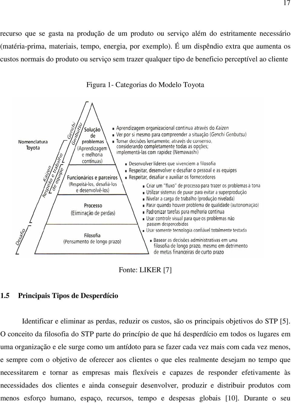 5 Principais Tipos de Desperdício Identificar e eliminar as perdas, reduzir os custos, são os principais objetivos do STP [5].