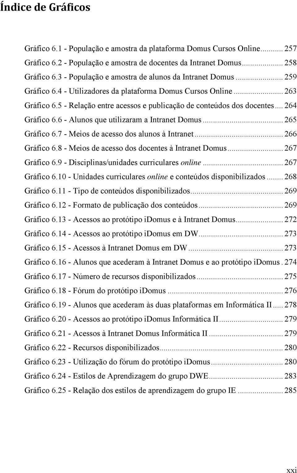 5 - Relação entre acessos e publicação de conteúdos dos docentes... 264 Gráfico 6.6 - Alunos que utilizaram a Intranet Domus... 265 Gráfico 6.7 - Meios de acesso dos alunos à Intranet... 266 Gráfico 6.