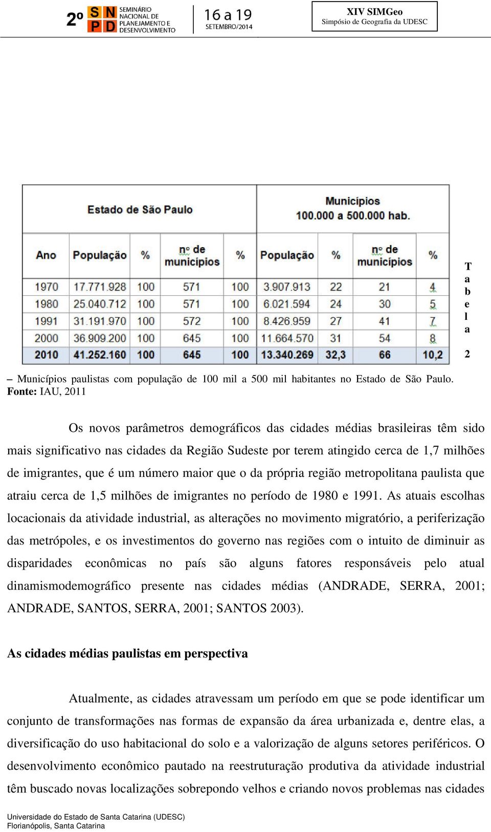 um número maior que o da própria região metropolitana paulista que atraiu cerca de 1,5 milhões de imigrantes no período de 1980 e 1991.