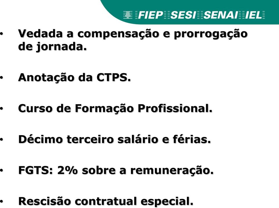 Curso de Formação Profissional.