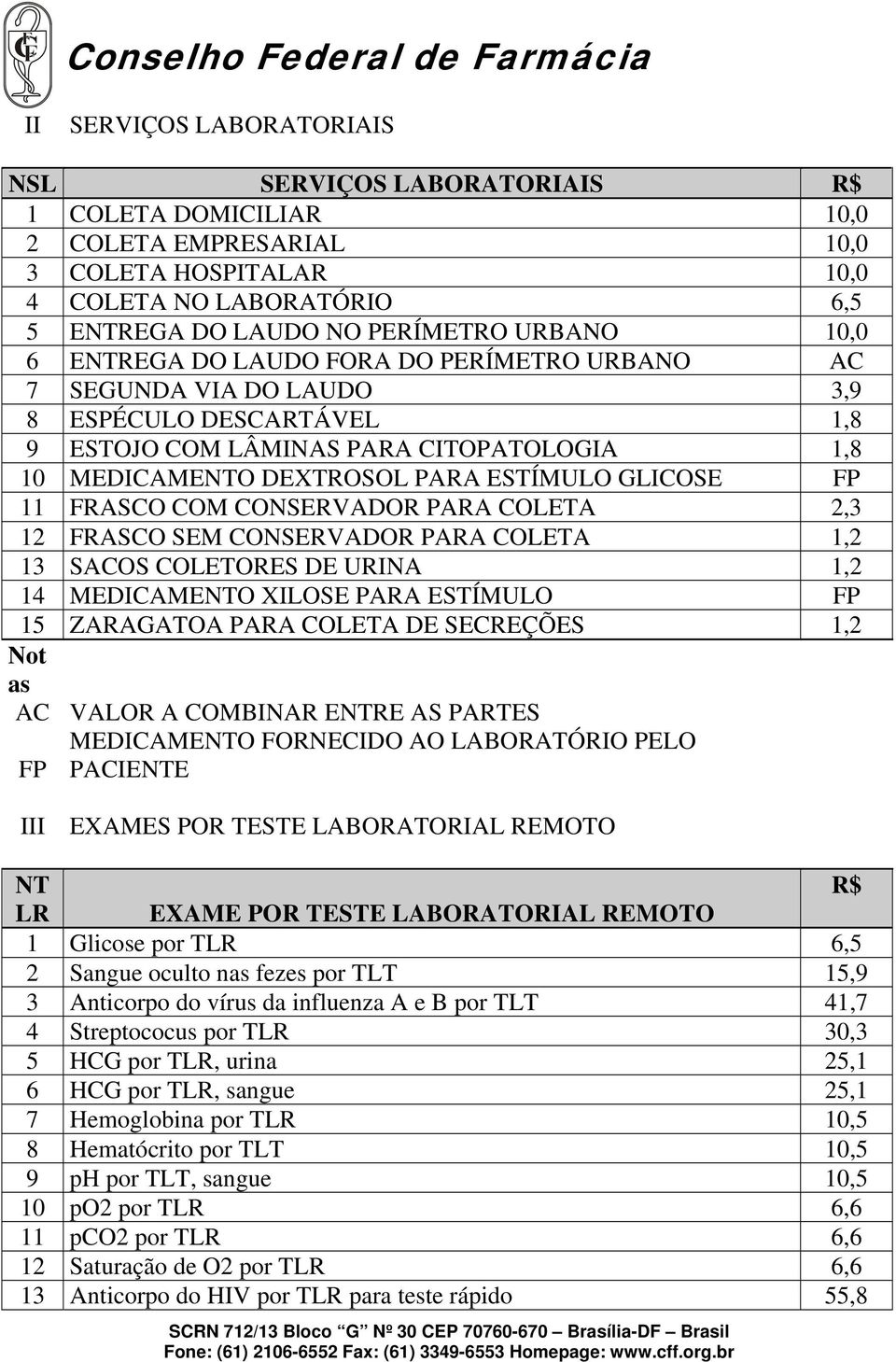 11 FRASCO COM CONSERVADOR PARA COLETA 2,3 12 FRASCO SEM CONSERVADOR PARA COLETA 1,2 13 SACOS COLETORES DE URINA 1,2 14 MEDICAMENTO XILOSE PARA ESTÍMULO FP 15 ZARAGATOA PARA COLETA DE SECREÇÕES 1,2