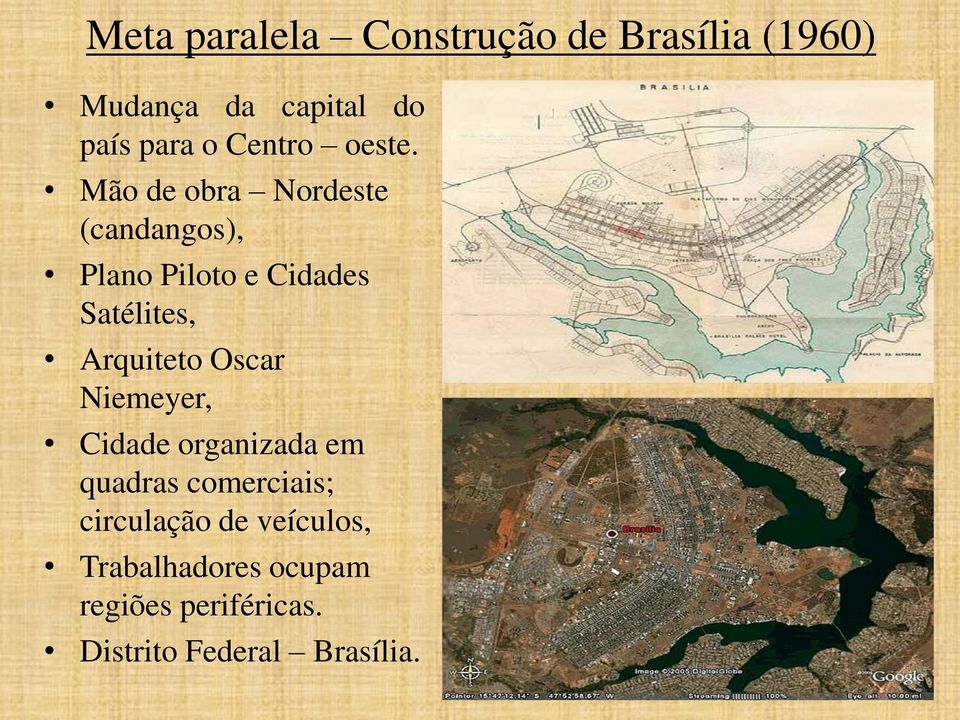 Mão de obra Nordeste (candangos), Plano Piloto e Cidades Satélites, Arquiteto