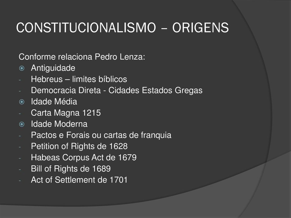 Magna 1215 Idade Moderna - Pactos e Forais ou cartas de franquia - Petition of