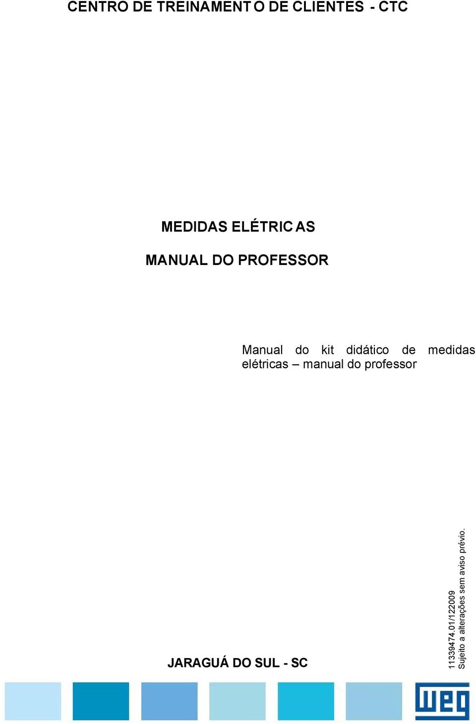 de medidas elétricas manual do professor JARAGUÁ DO