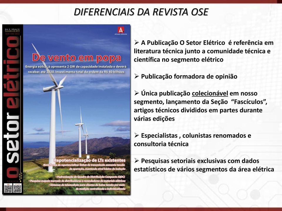 segmento, lançamento da Seção Fascículos, artigos técnicos divididos em partes durante várias edições Especialistas,