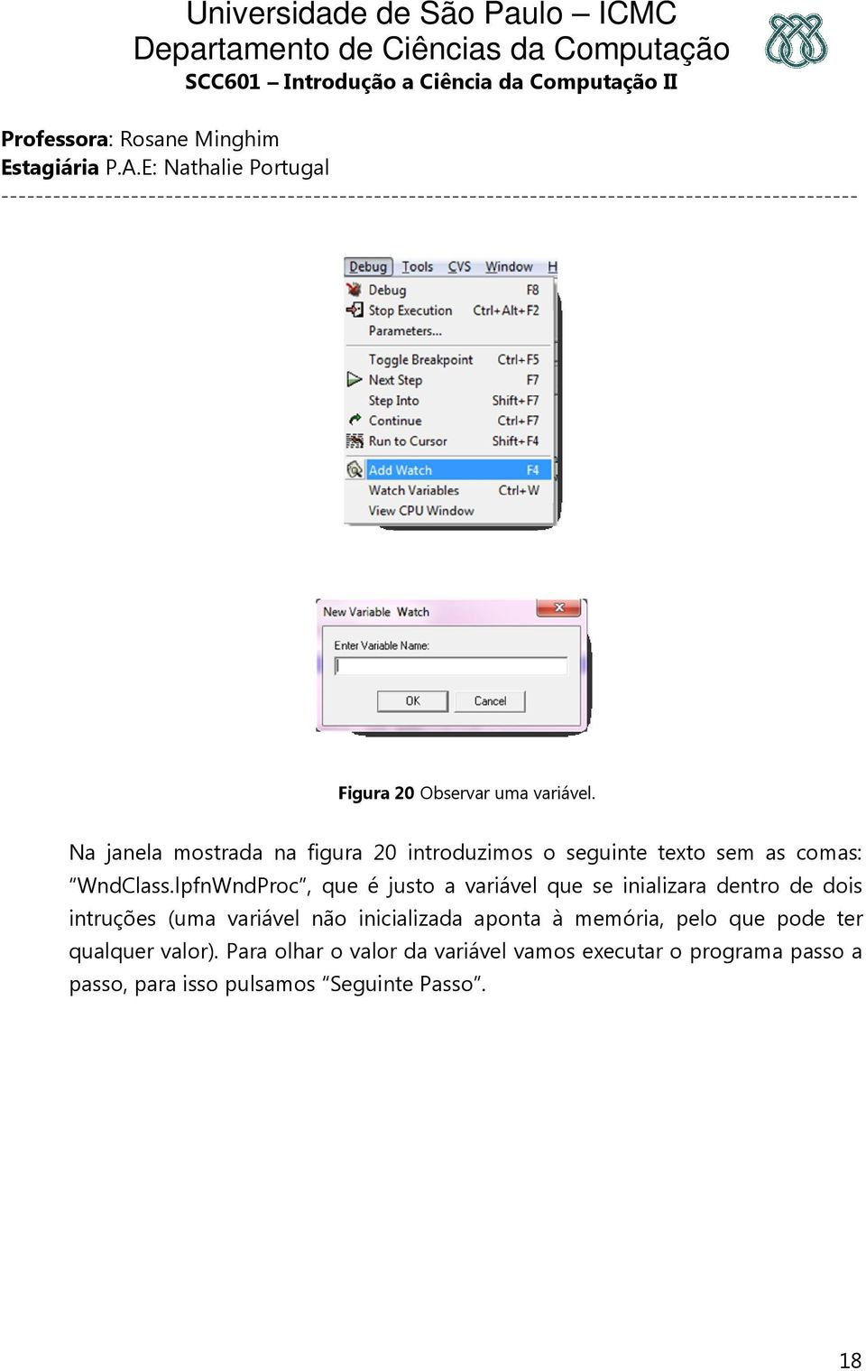 lpfnWndProc, que é justo a variável que se inializara dentro de dois intruções (uma variável não