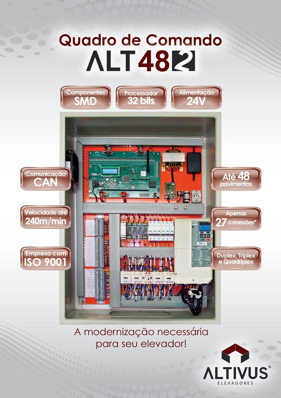 até Apenas conexões* 240m/min 27 Empresa com Duplex, Triplex