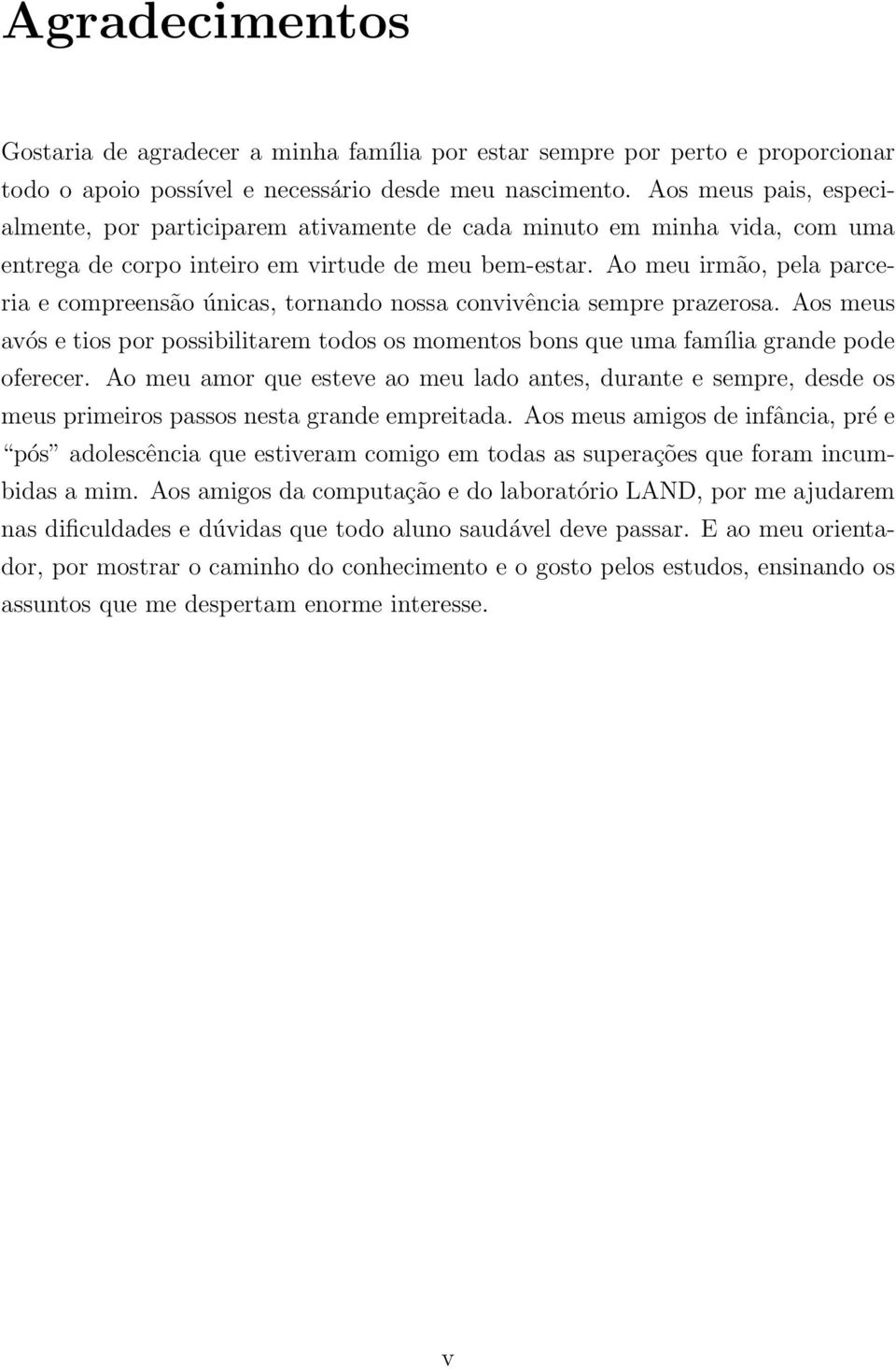 Ao meu irmão, pela parceria e compreensão únicas, tornando nossa convivência sempre prazerosa. Aos meus avós e tios por possibilitarem todos os momentos bons que uma família grande pode oferecer.