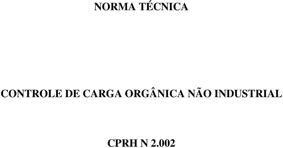 CARGA ORGÂNICA