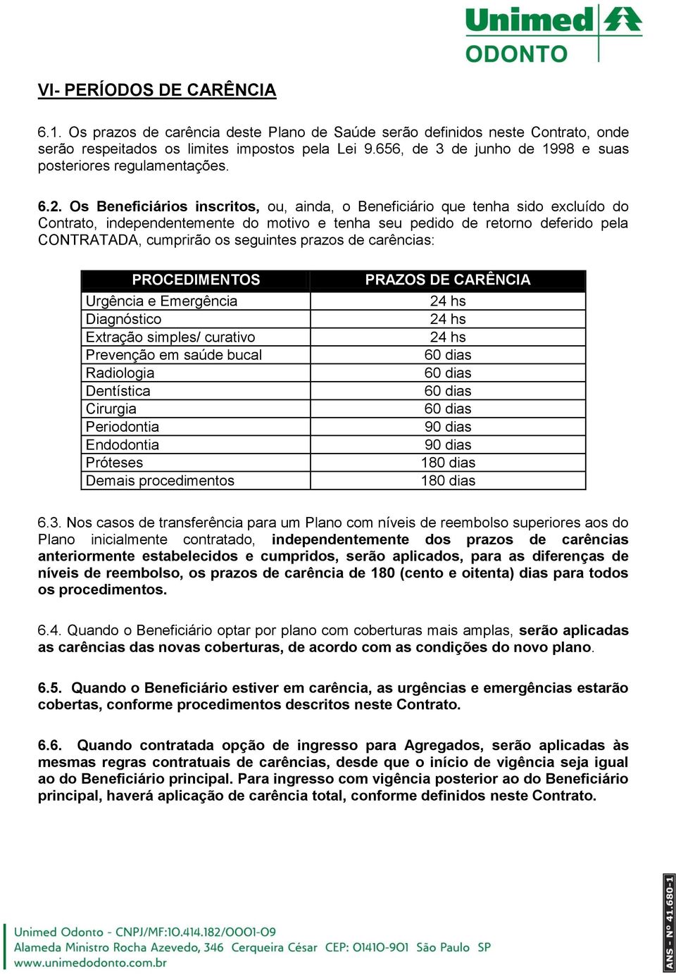 Os Beneficiários inscritos, ou, ainda, o Beneficiário que tenha sido excluído do Contrato, independentemente do motivo e tenha seu pedido de retorno deferido pela CONTRATADA, cumprirão os seguintes