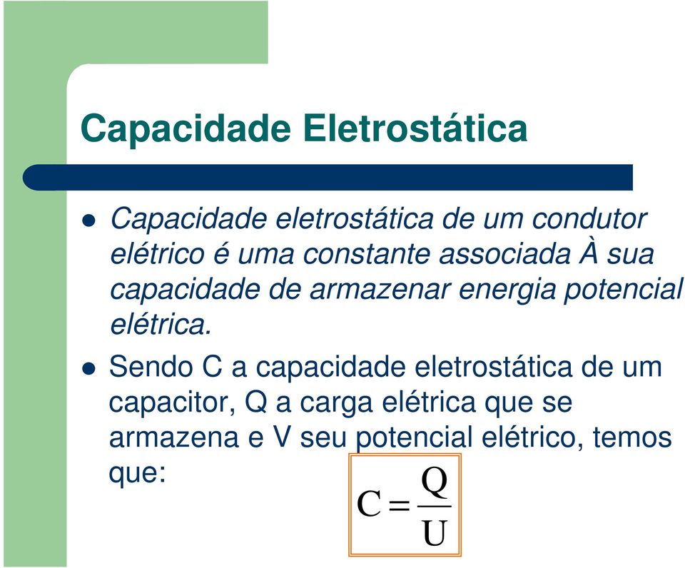 potencial elétrica.