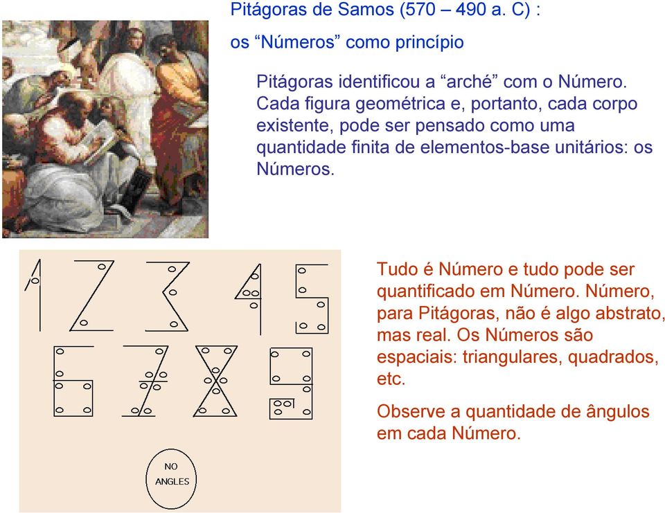 elementos-base unitários: os Números. Tudo é Número e tudo pode ser quantificado em Número.