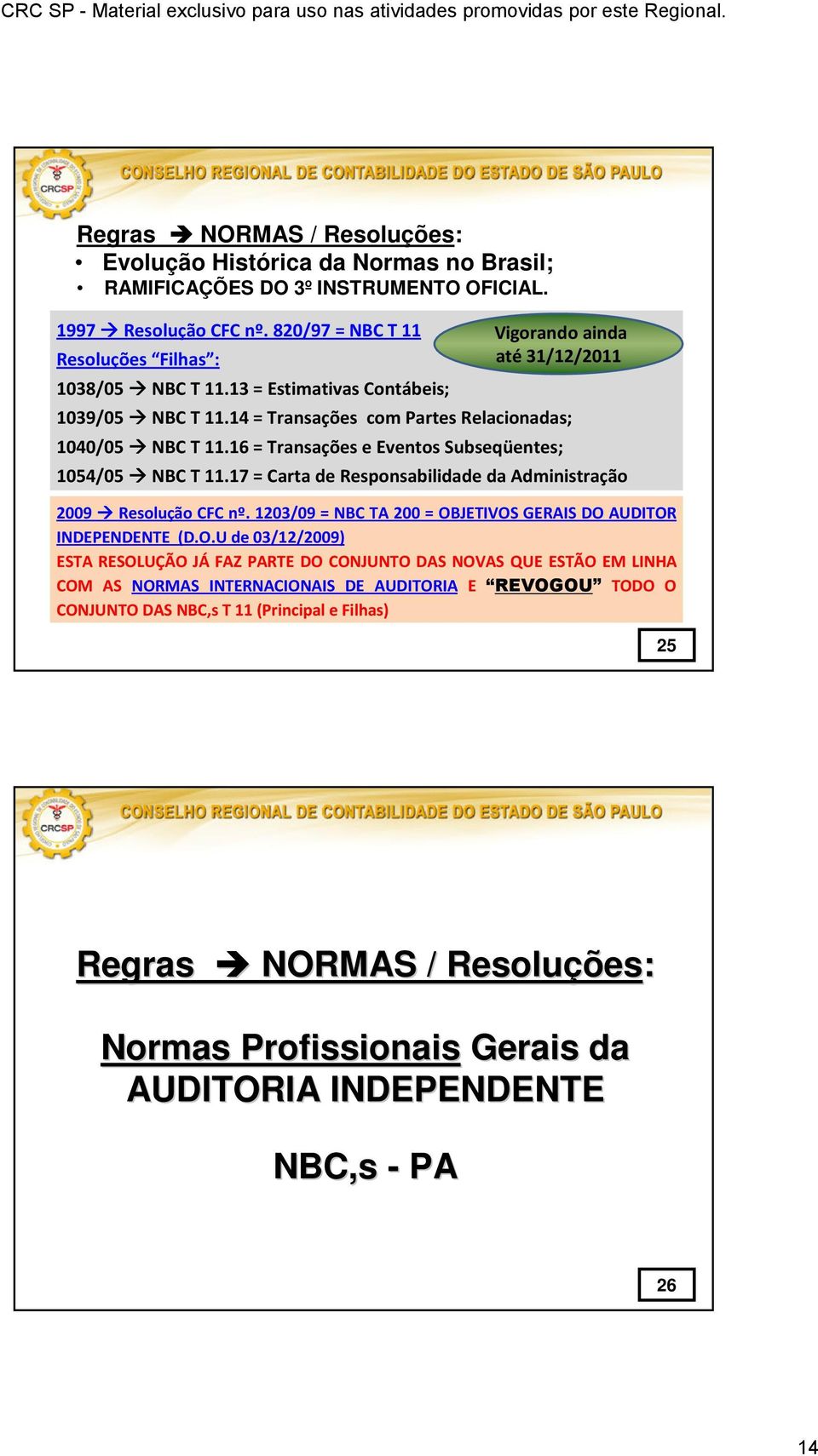 17 = Carta de Responsabilidade da Administração 2009 Resolução CFC nº. 1203/09 = NBC TA 200 = OB