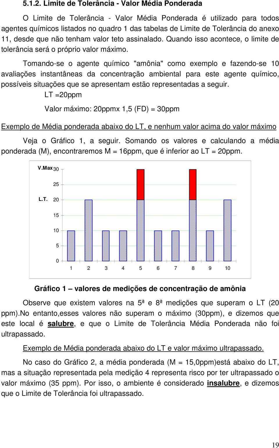 11, desde que não tenham valor teto assinalado. Quando isso acontece, o limite de tolerância será o próprio valor máximo.