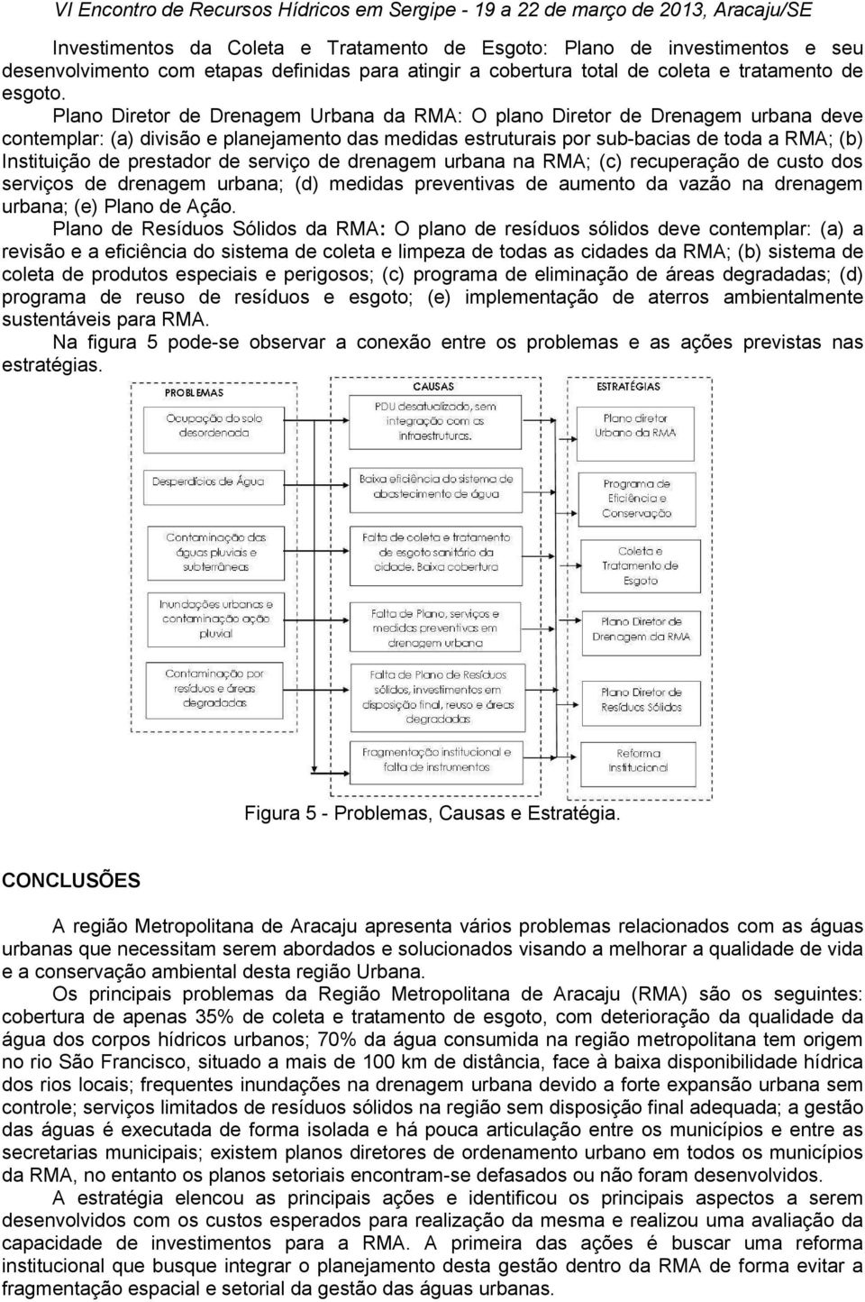 prestador de serviço de drenagem urbana na RMA; (c) recuperação de custo dos serviços de drenagem urbana; (d) medidas preventivas de aumento da vazão na drenagem urbana; (e) Plano de Ação.