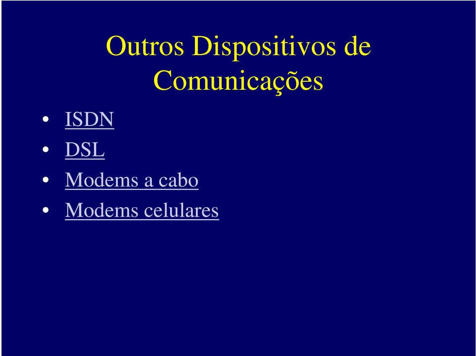 Comunicações ISDN