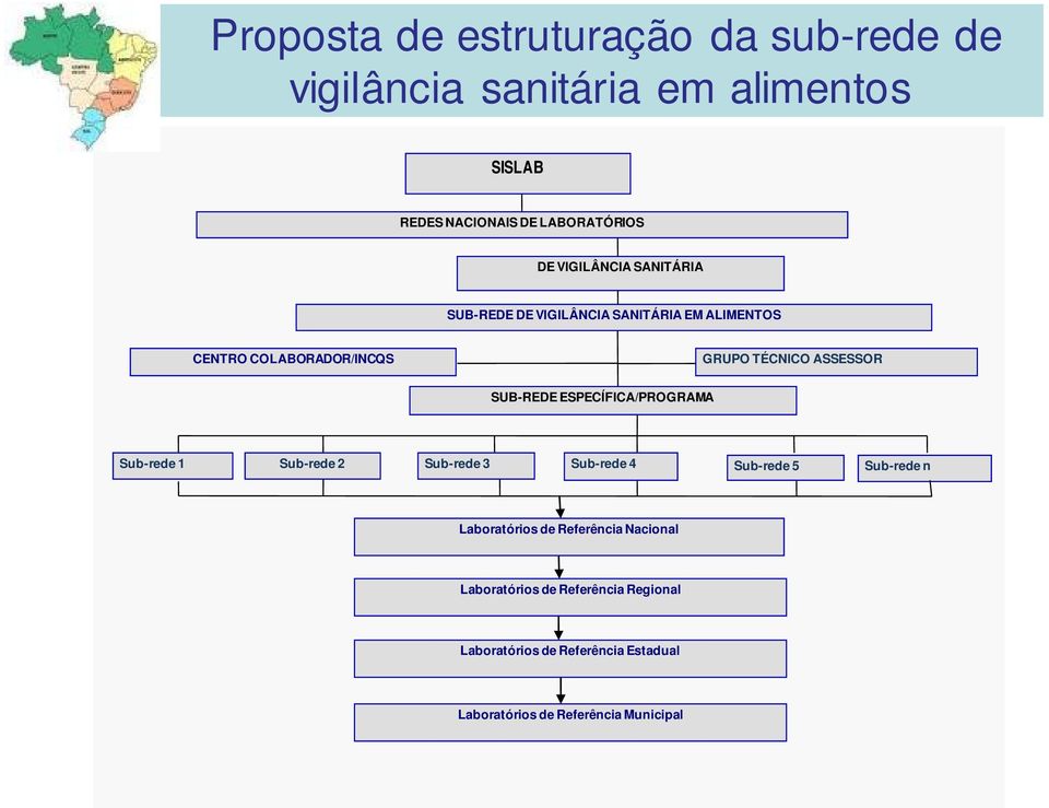 SUB-REDE ESPECÍFICA/PROGRAMA Sub-rede 1 Sub-rede 2 Sub-rede 3 Sub-rede 4 Sub-rede 5 Sub-rede n Laboratórios de