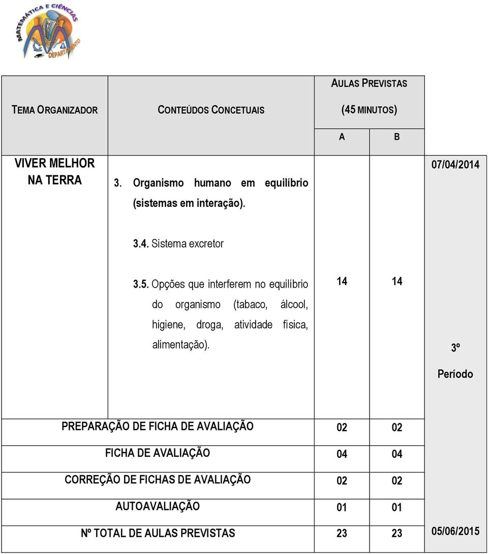 Opções que interferem no equilíbrio do organismo (tabaco, álcool, higiene, droga, atividade física, alimentação).