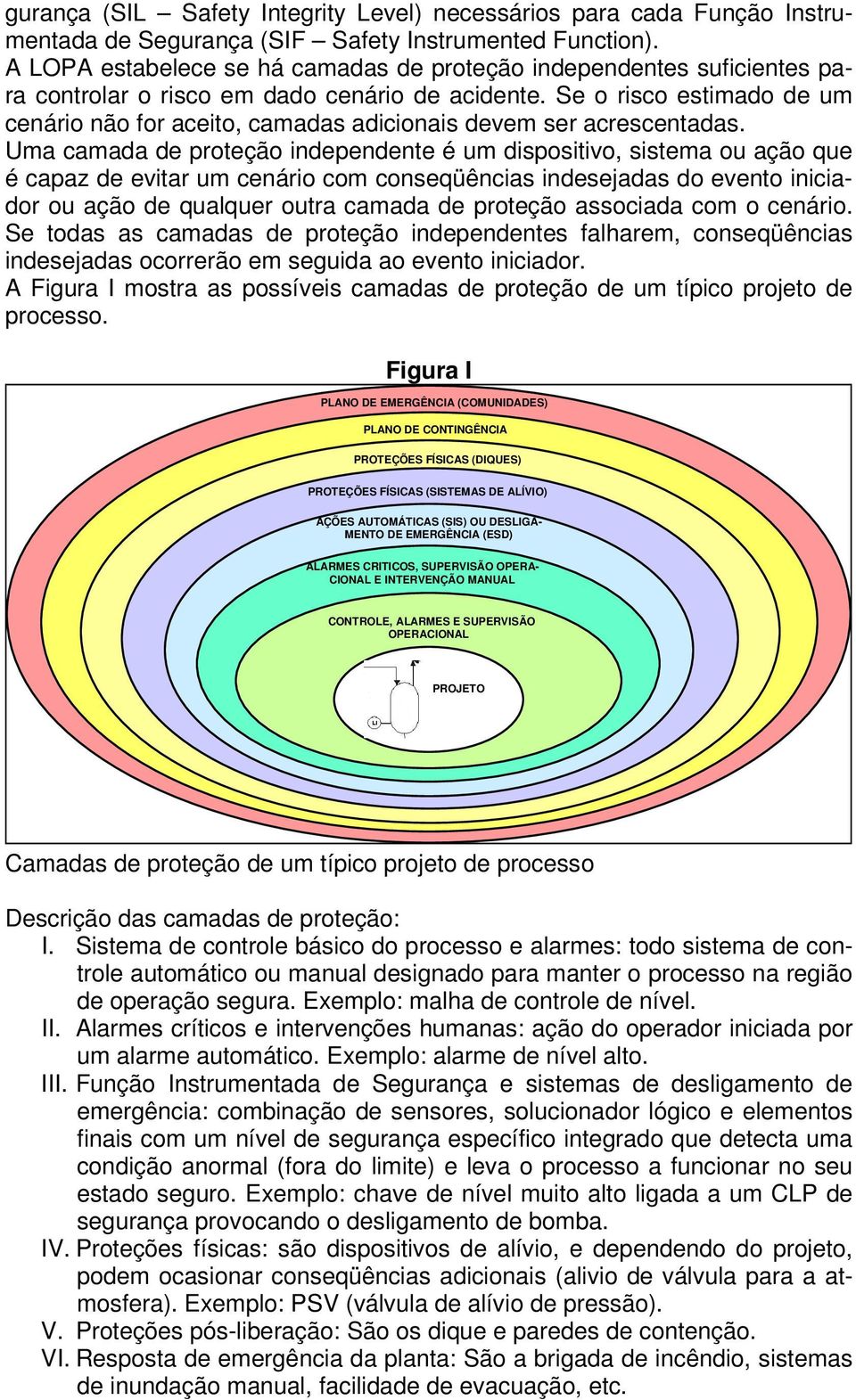 Se o risco estimado de um cenário não for aceito, camadas adicionais devem ser acrescentadas.