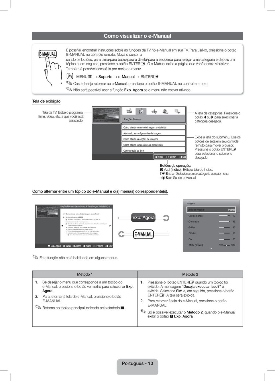 O e-manual exibe a página que você deseja visualizar.