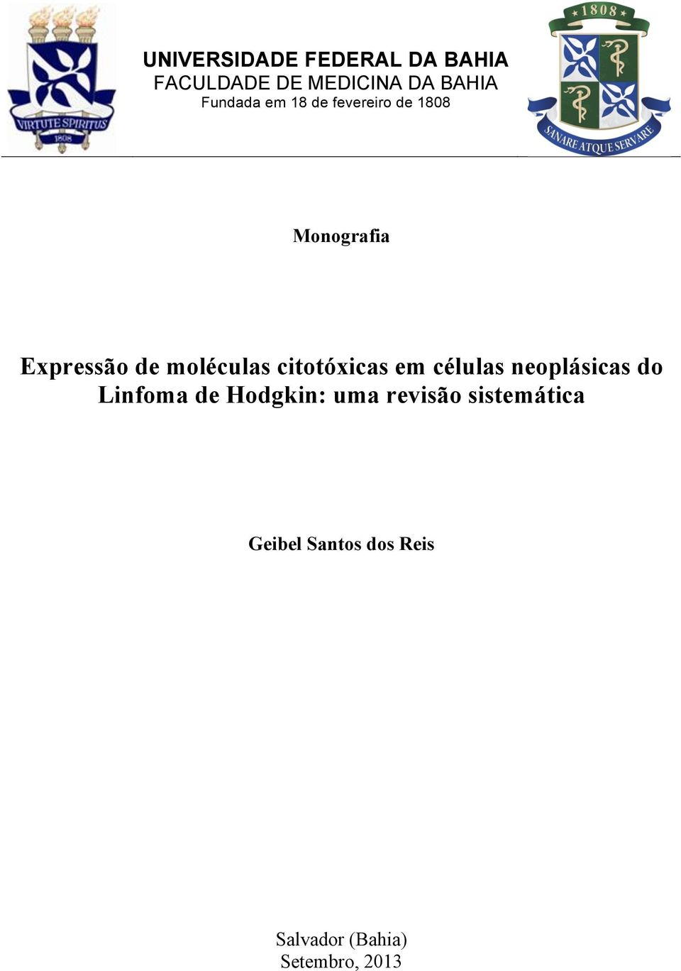 moléculas citotóxicas em células neoplásicas do Linfoma de