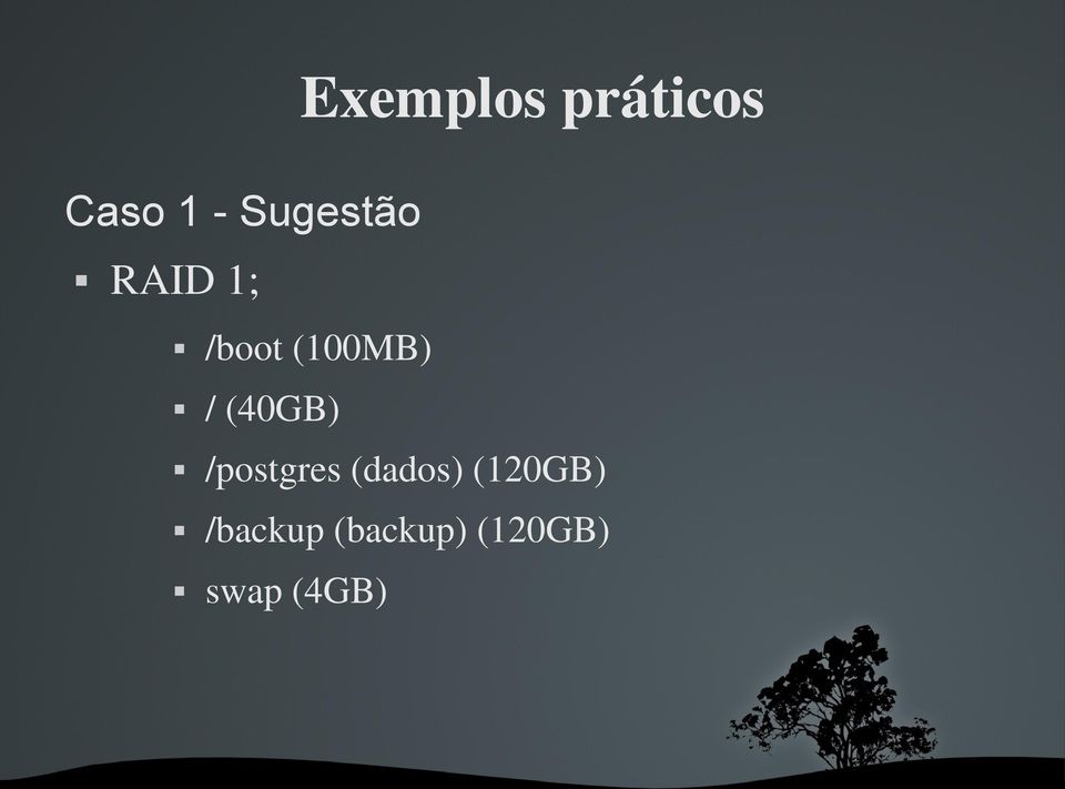 / (40GB) /postgres (dados)