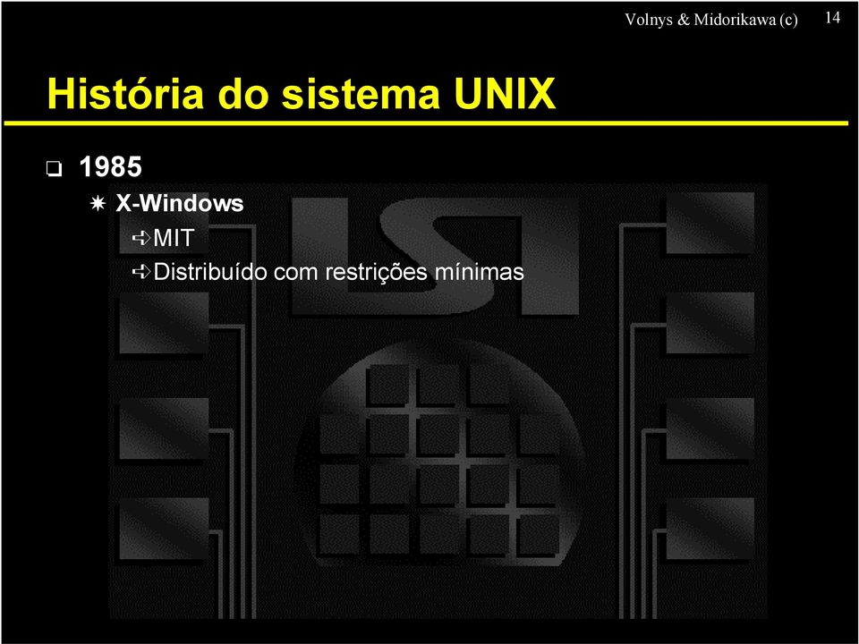 1985 X-Windows MIT