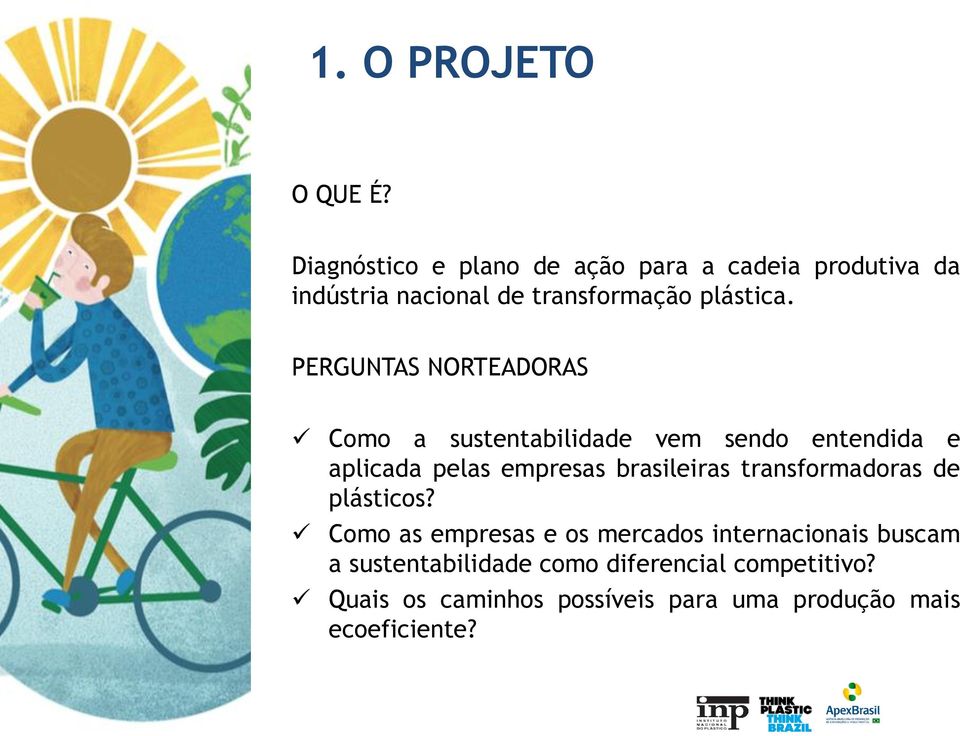 PERGUNTAS NORTEADORAS Como a sustentabilidade vem sendo entendida e aplicada pelas empresas brasileiras