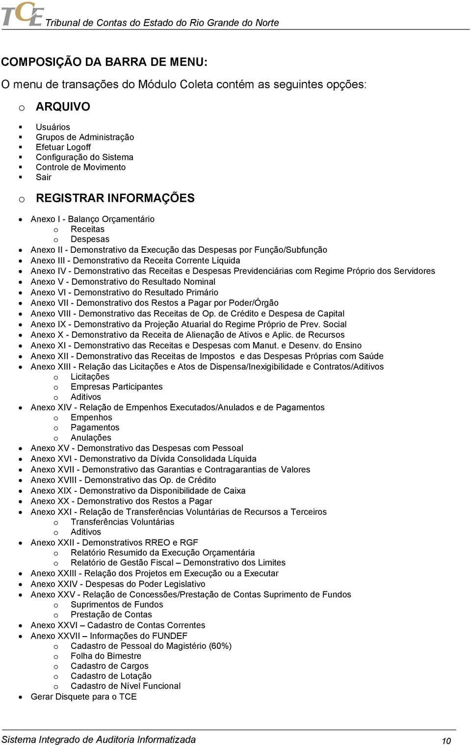 Líquida Anexo IV - Demonstrativo das Receitas e Despesas Previdenciárias com Regime Próprio dos Servidores Anexo V - Demonstrativo do Resultado Nominal Anexo VI - Demonstrativo do Resultado Primário