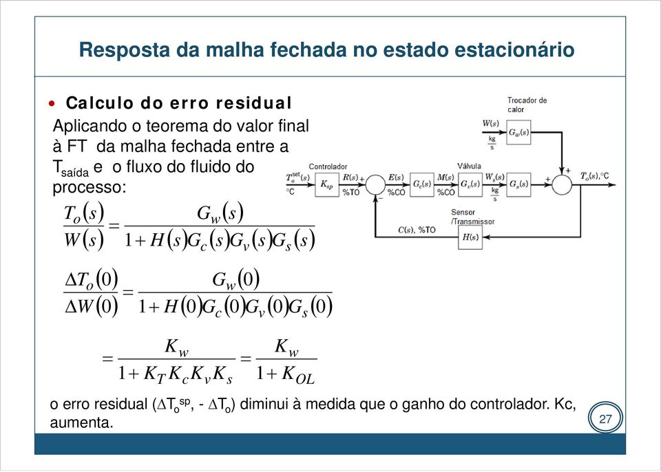 fluxo do fluido do roeo: o W Δo ΔW 0 0 w w 0 0 0 0 0 w w OL o erro