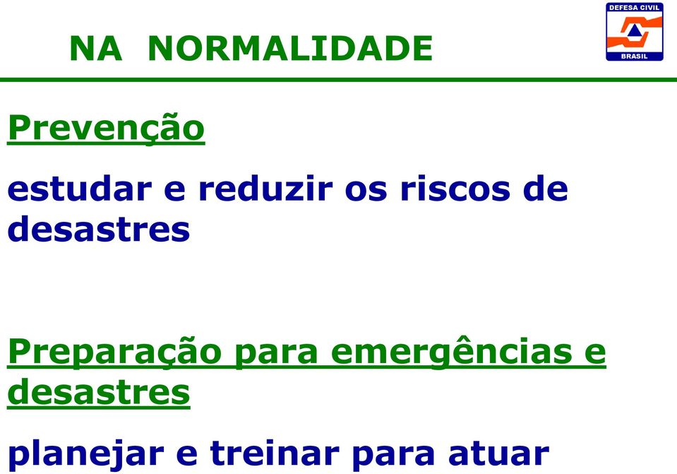 Preparação para emergências e