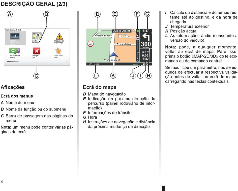 30 D E F G Marc Bloch Avenue du Golf A2/E35 Utrecht Avenue Léon 6:47 300 metres 4.