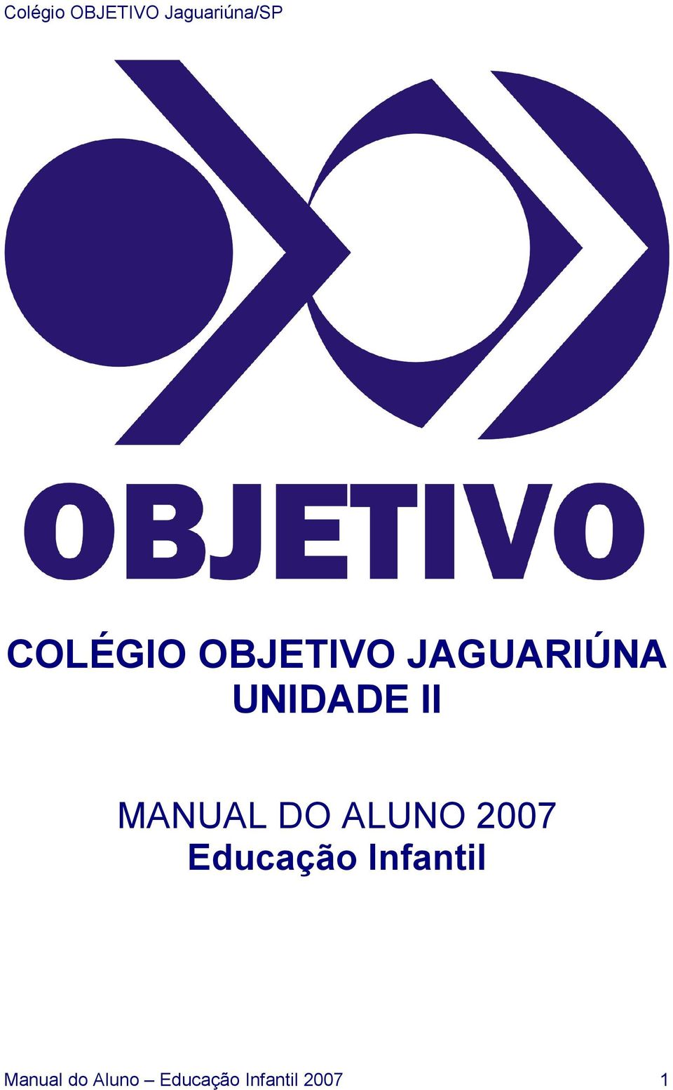 2007 Educação Infantil Manual