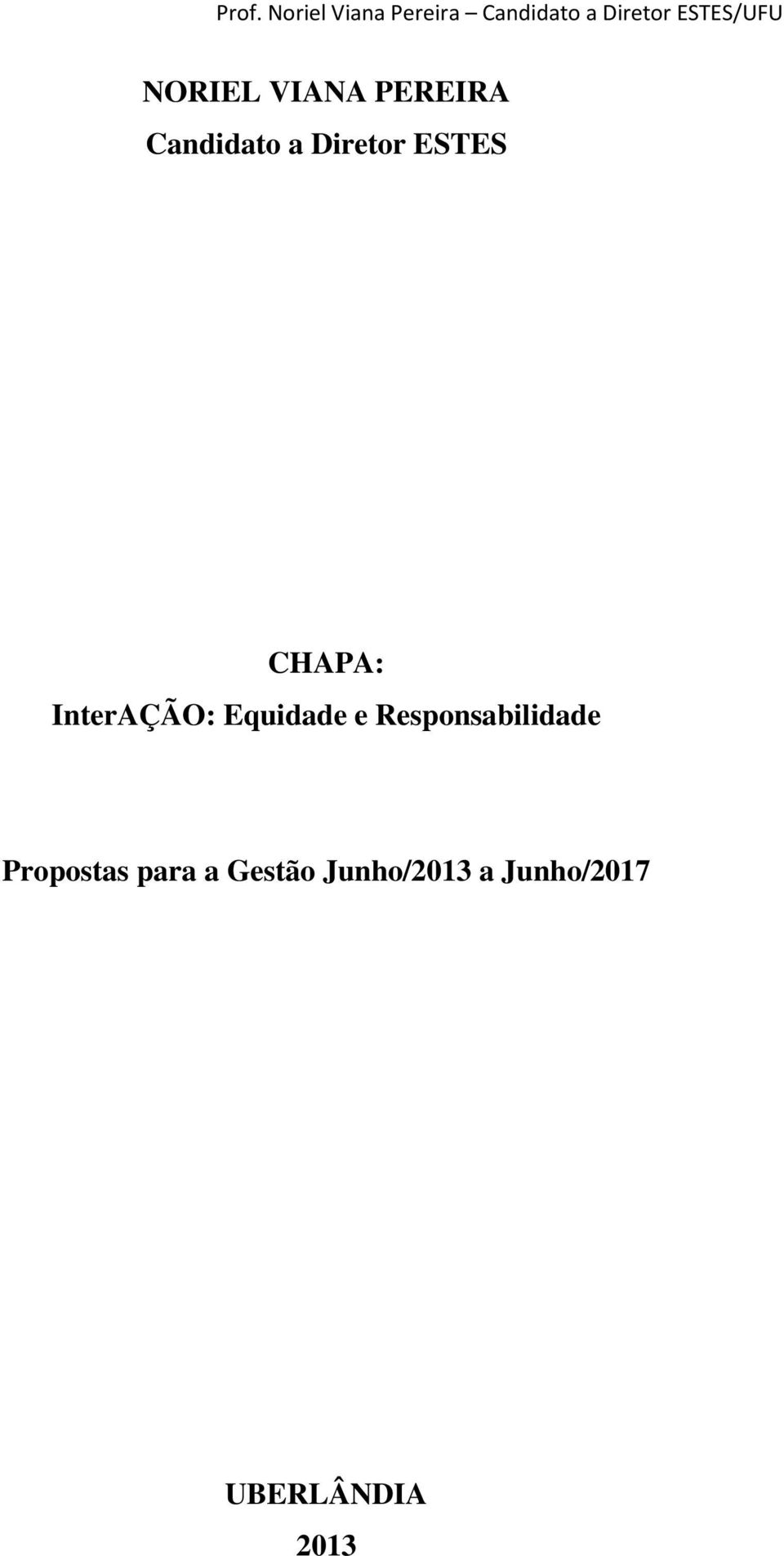 Equidade e Responsabilidade Propostas