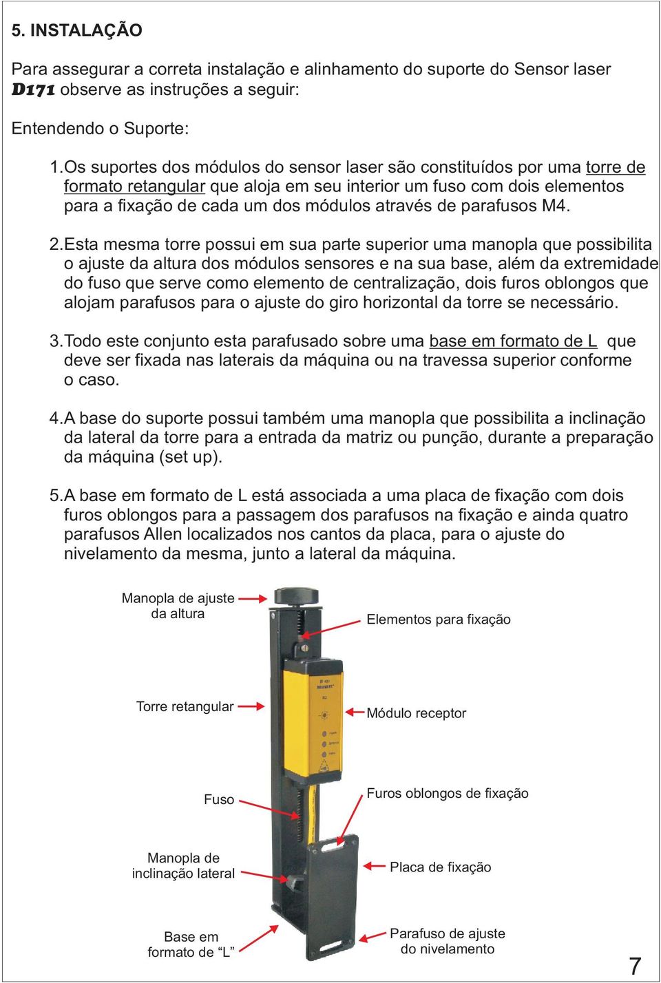 parafusos M4. 2.