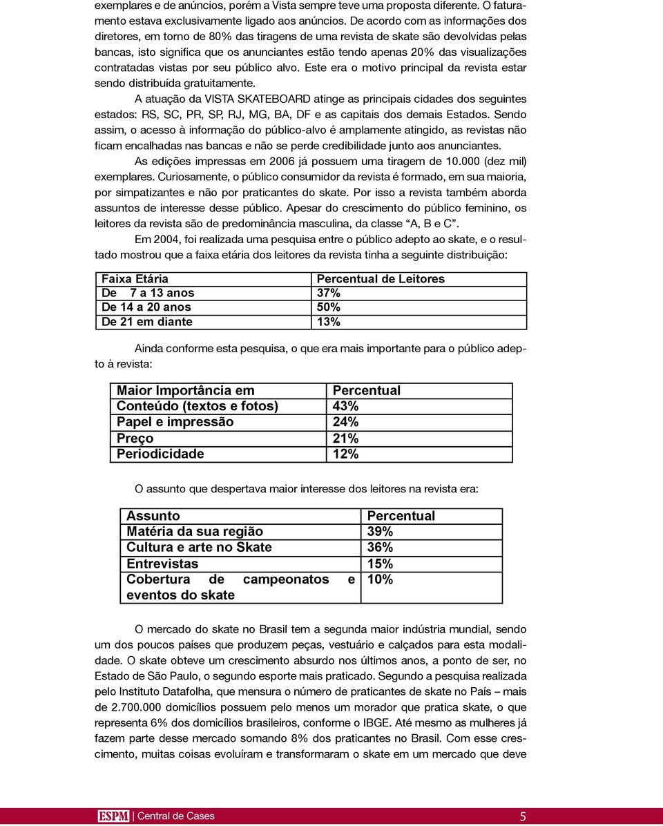 visualizações contratadas vistas por seu público alvo. Este era o motivo principal da revista estar sendo distribuída gratuitamente.