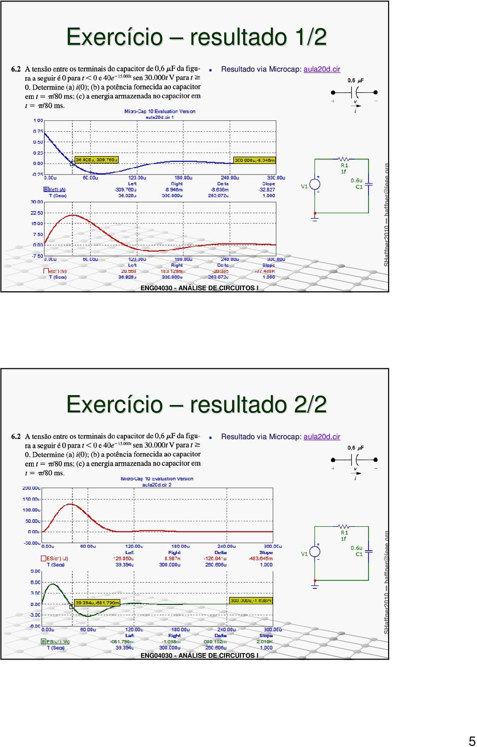 cir Exercício cio reultado 2/2