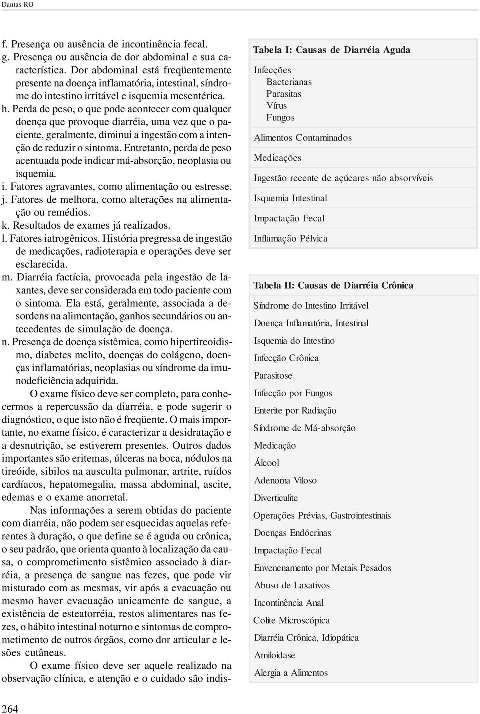 Perda de peso, o que pode acontecer com qualquer doença que provoque diarréia, uma vez que o paciente, geralmente, diminui a ingestão com a intenção de reduzir o sintoma.