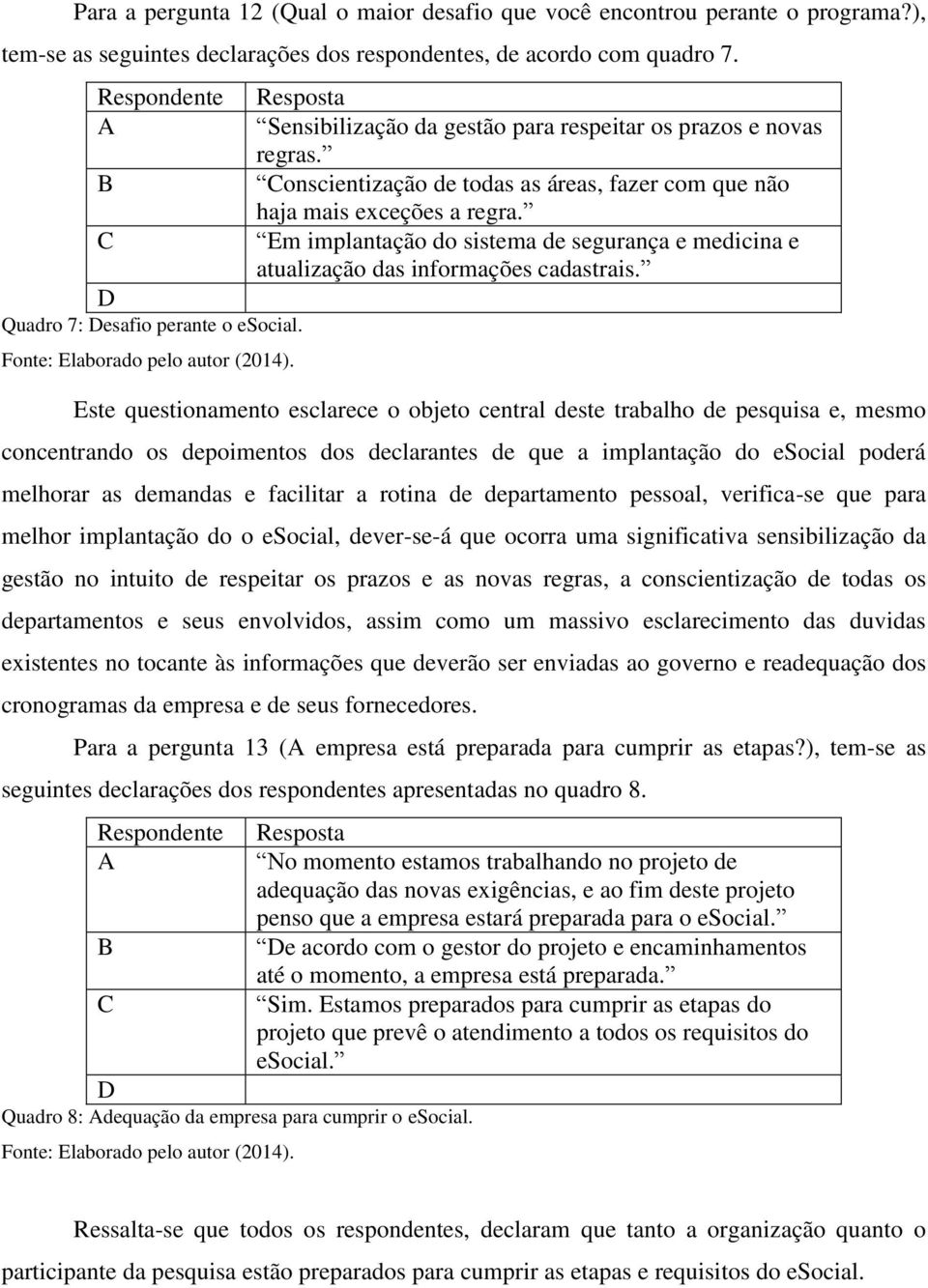 Conscientização de todas as áreas, fazer com que não haja mais exceções a regra. Em implantação do sistema de segurança e medicina e atualização das informações cadastrais.