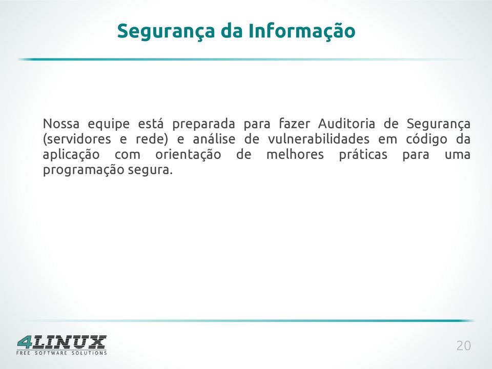 análise de vulnerabilidades em código da aplicação com