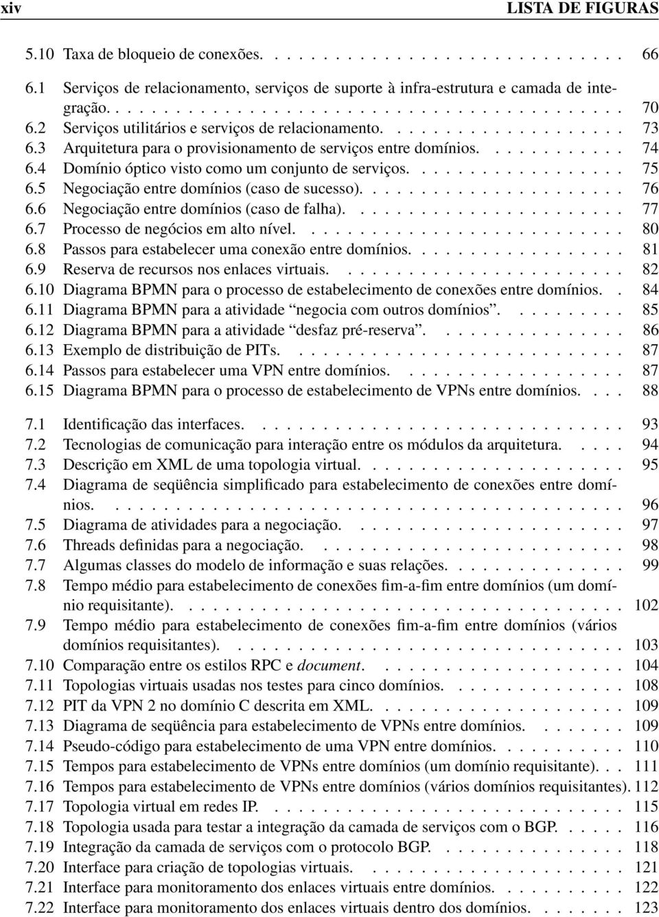 4 Domínio óptico visto como um conjunto de serviços.................. 75 6.5 Negociação entre domínios (caso de sucesso)...................... 76 6.6 Negociação entre domínios (caso de falha)....................... 77 6.